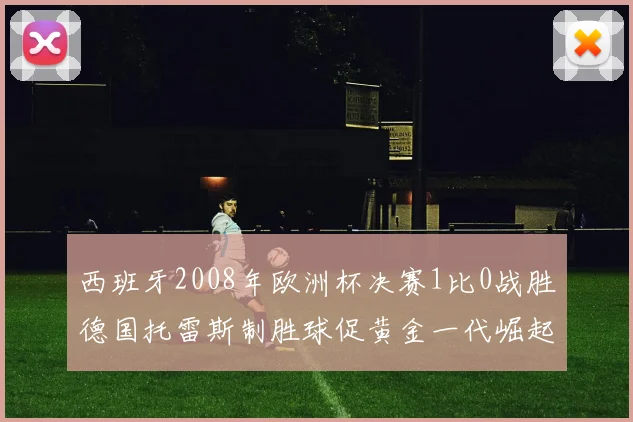 西班牙2008年欧洲杯决赛1比0战胜德国托雷斯制胜球促黄金一代崛起